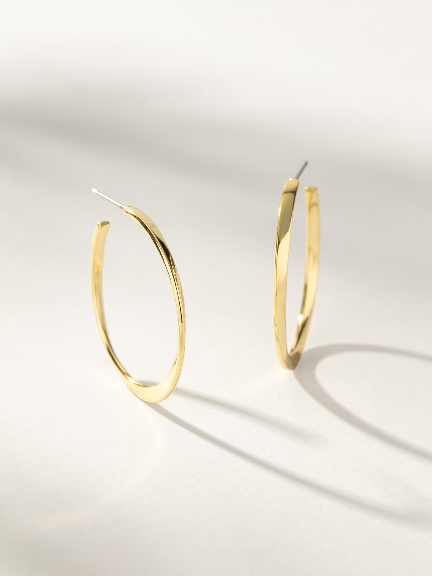 On The Edge Hoop Earrings | Gold | Product Image | Uncommon James
