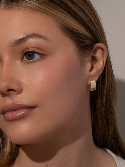 Serving Statement Earrings | Gold | Product Image | Uncommon James