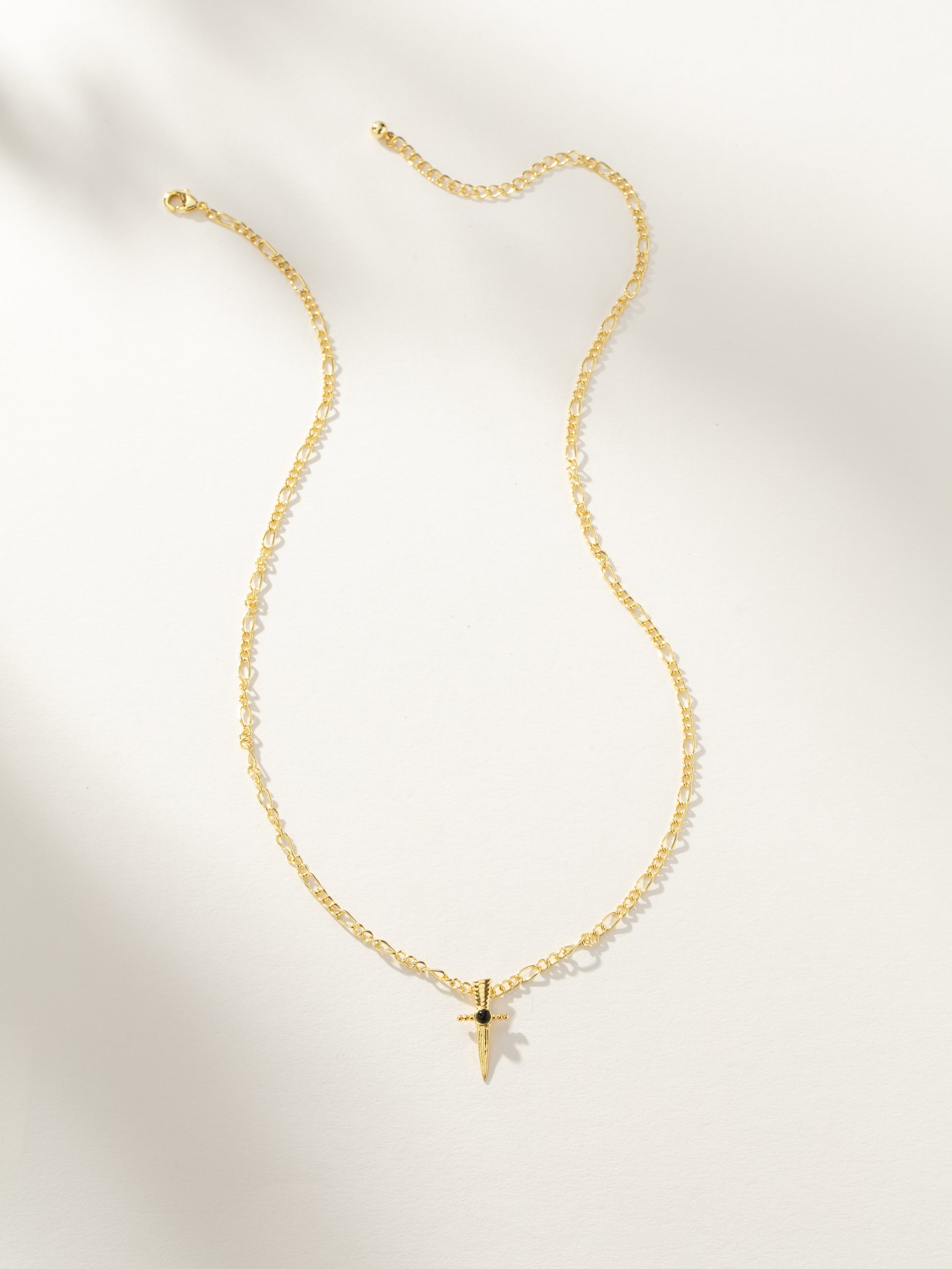 Killer Sword Pendant Necklace | Gold | Product Image | Uncommon James