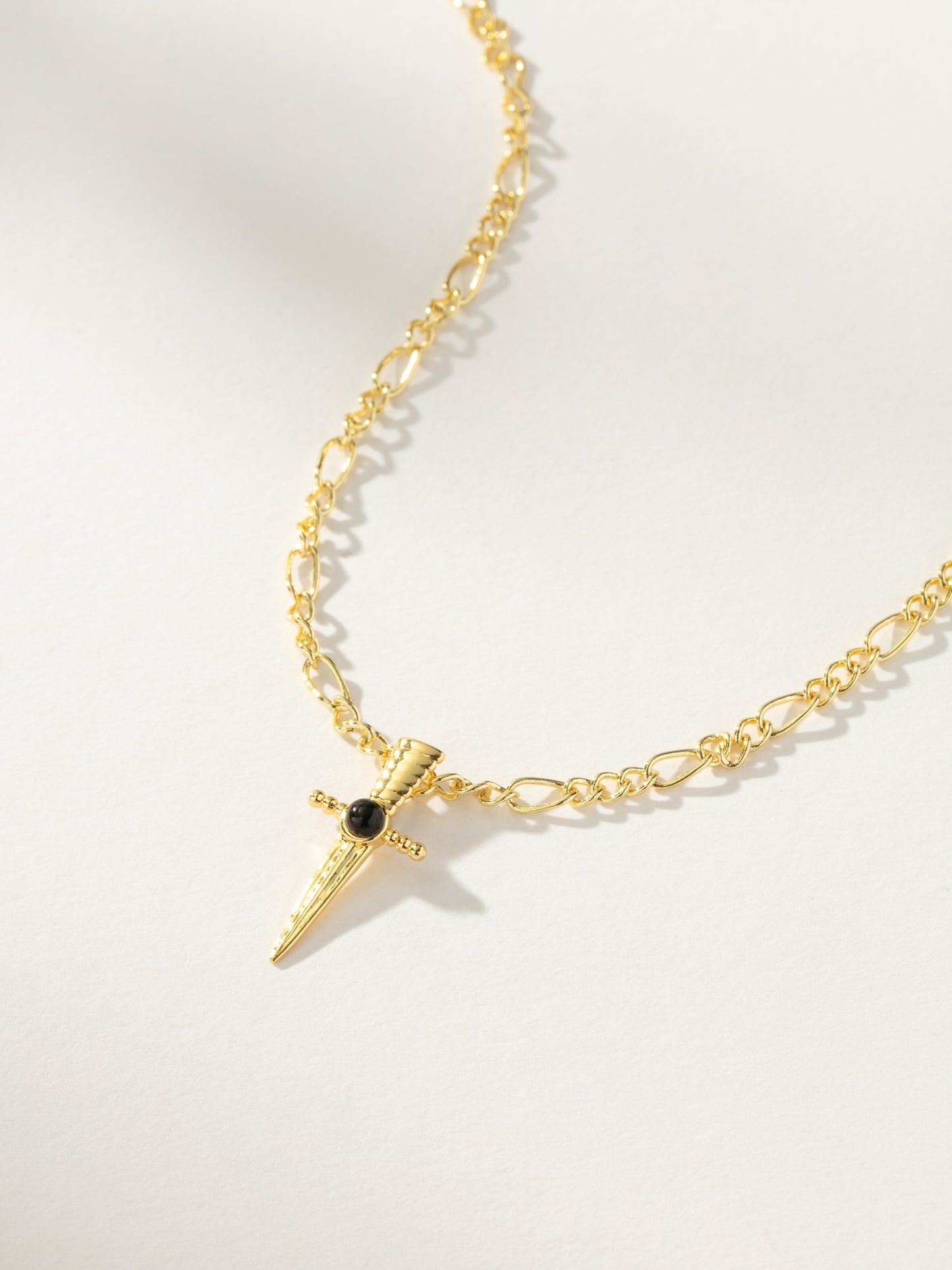 Killer Sword Pendant Necklace | Gold | Product Image | Uncommon James