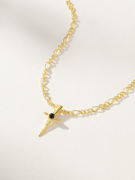Killer Sword Pendant Necklace | Gold | Product Image | Uncommon James