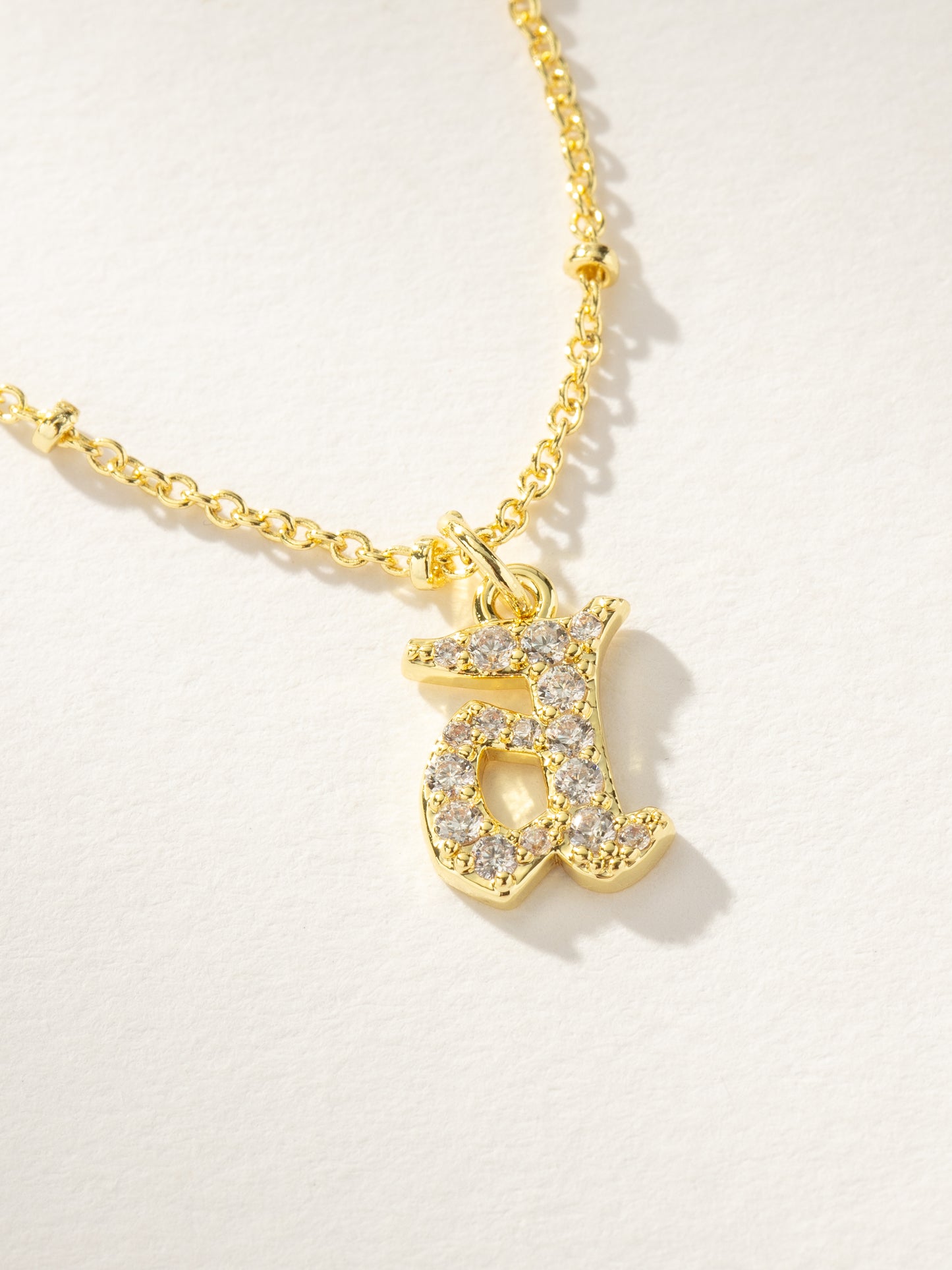 Made to Shine Initial Necklace | Gold A | Product Image | Uncommon James