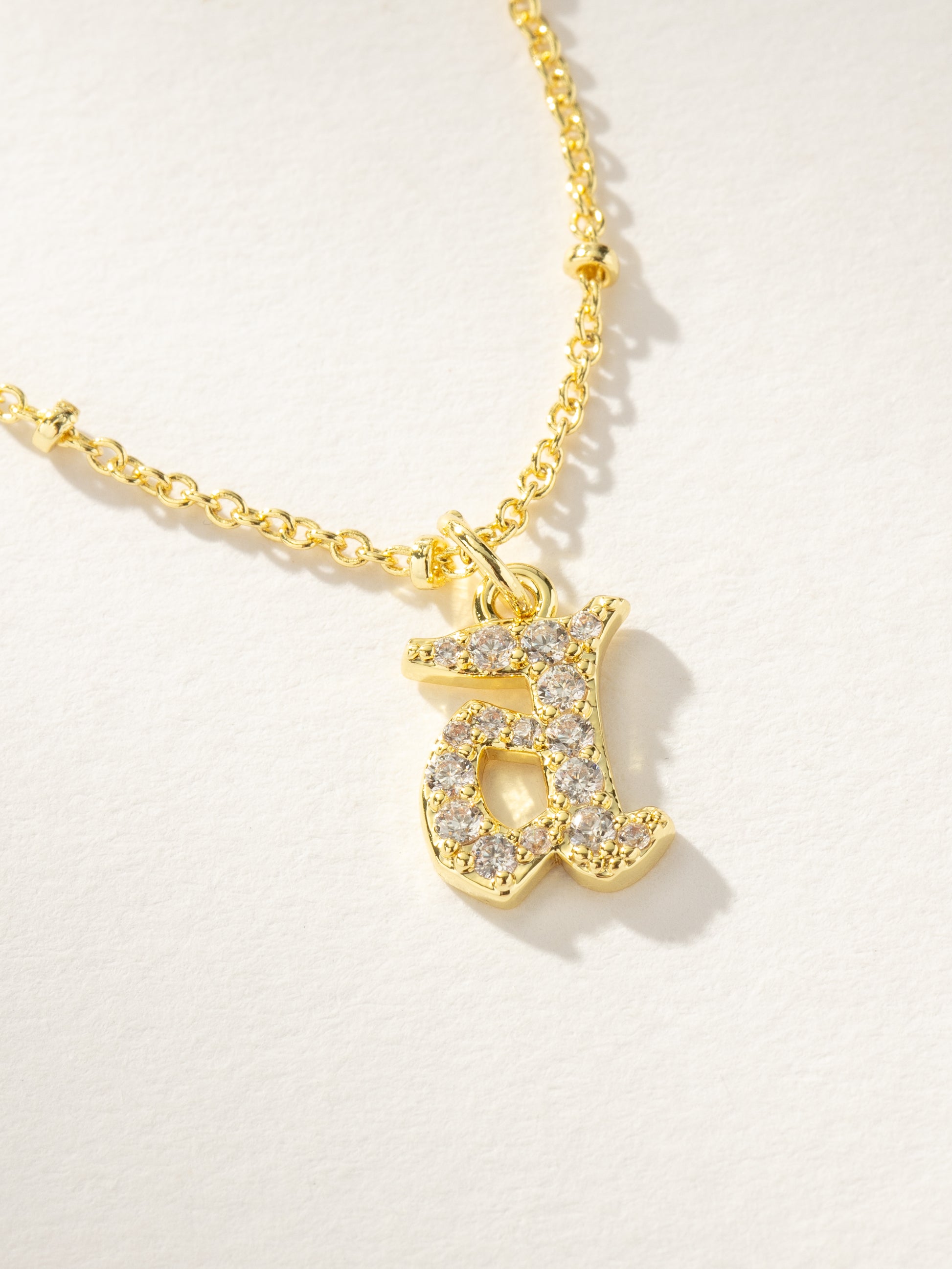 Made to Shine Initial Necklace | Gold A | Product Image | Uncommon James