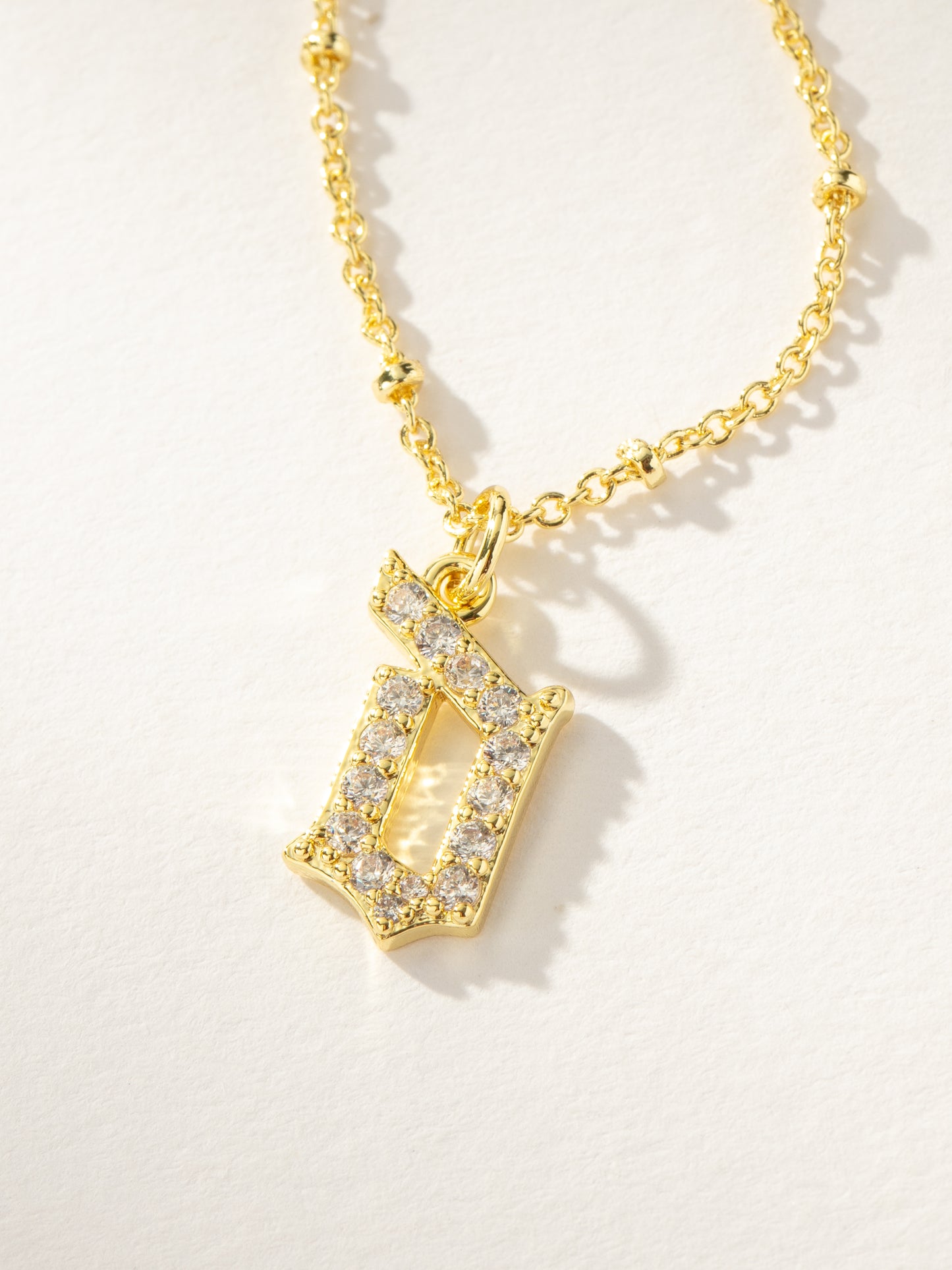 Made to Shine Initial Necklace | Gold D | Product Image | Uncommon James