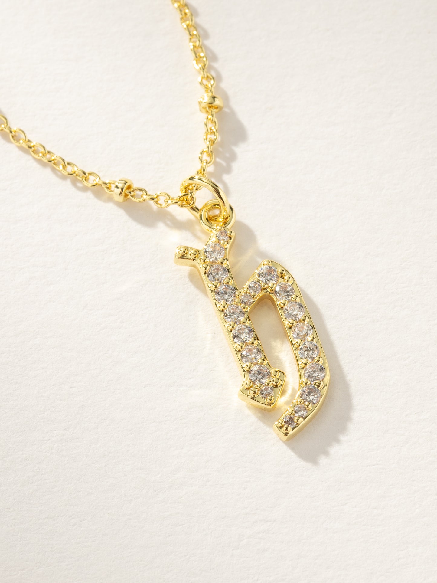 Made to Shine Initial Necklace | Gold H | Product Image | Uncommon James