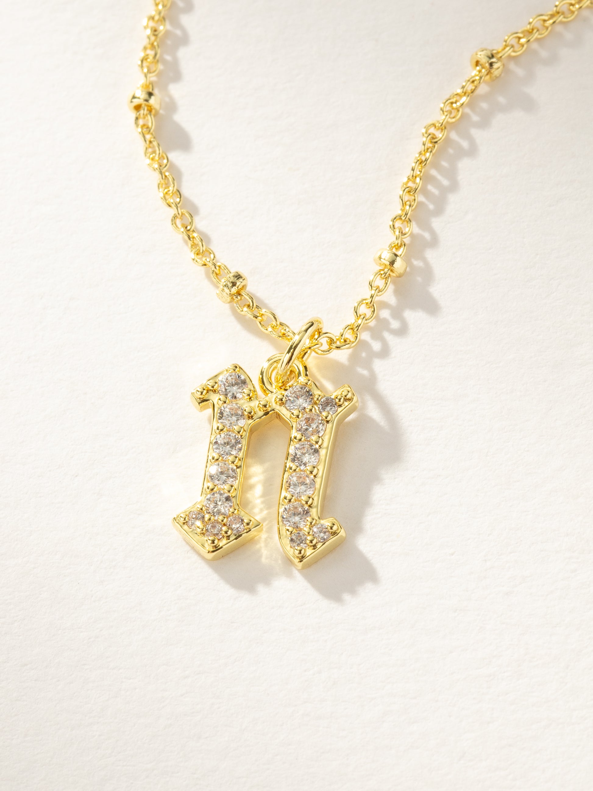 Made to Shine Initial Necklace | Gold N | Product Image | Uncommon James