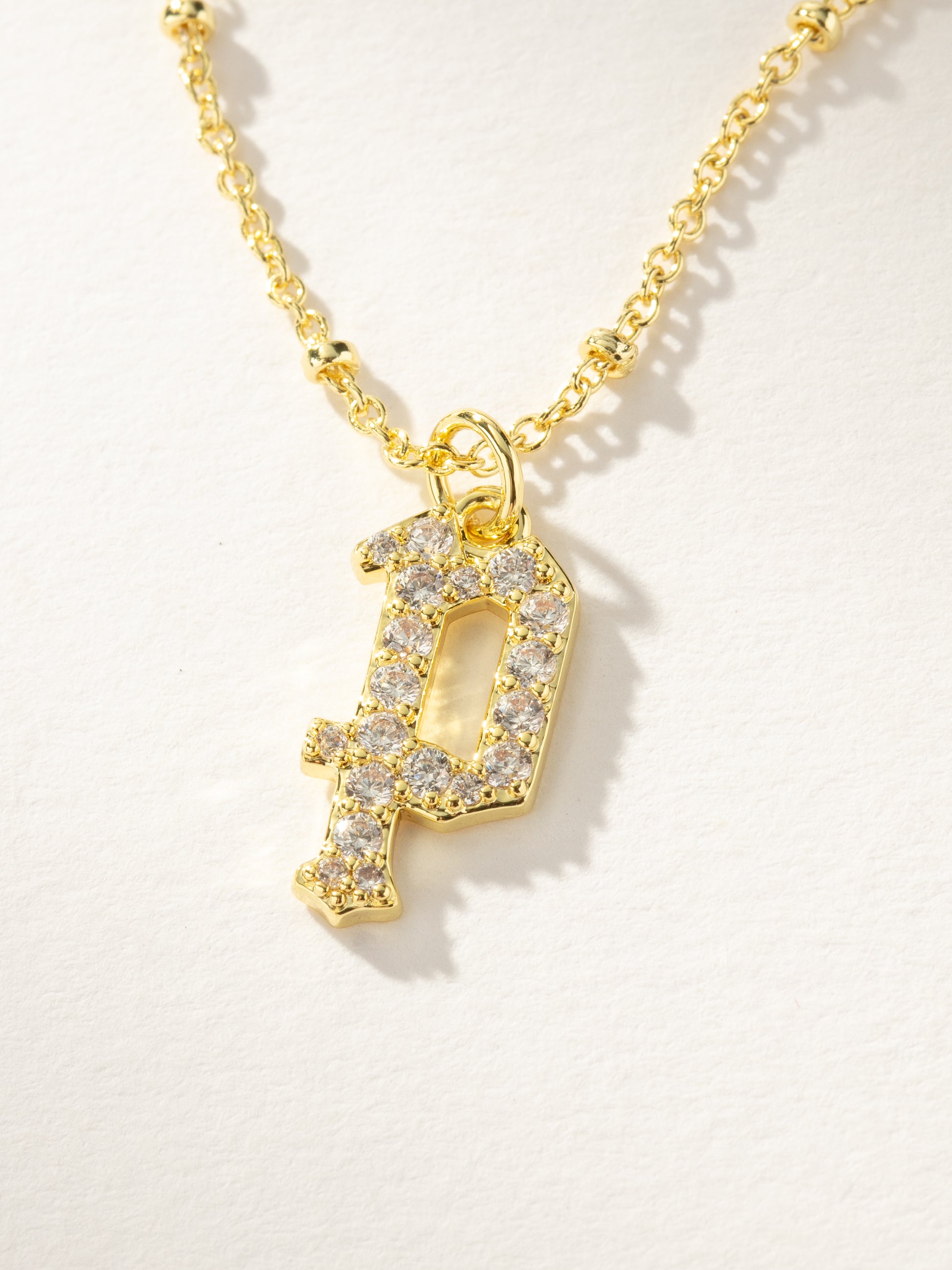 Made to Shine Initial Necklace | Gold P | Product Image | Uncommon James