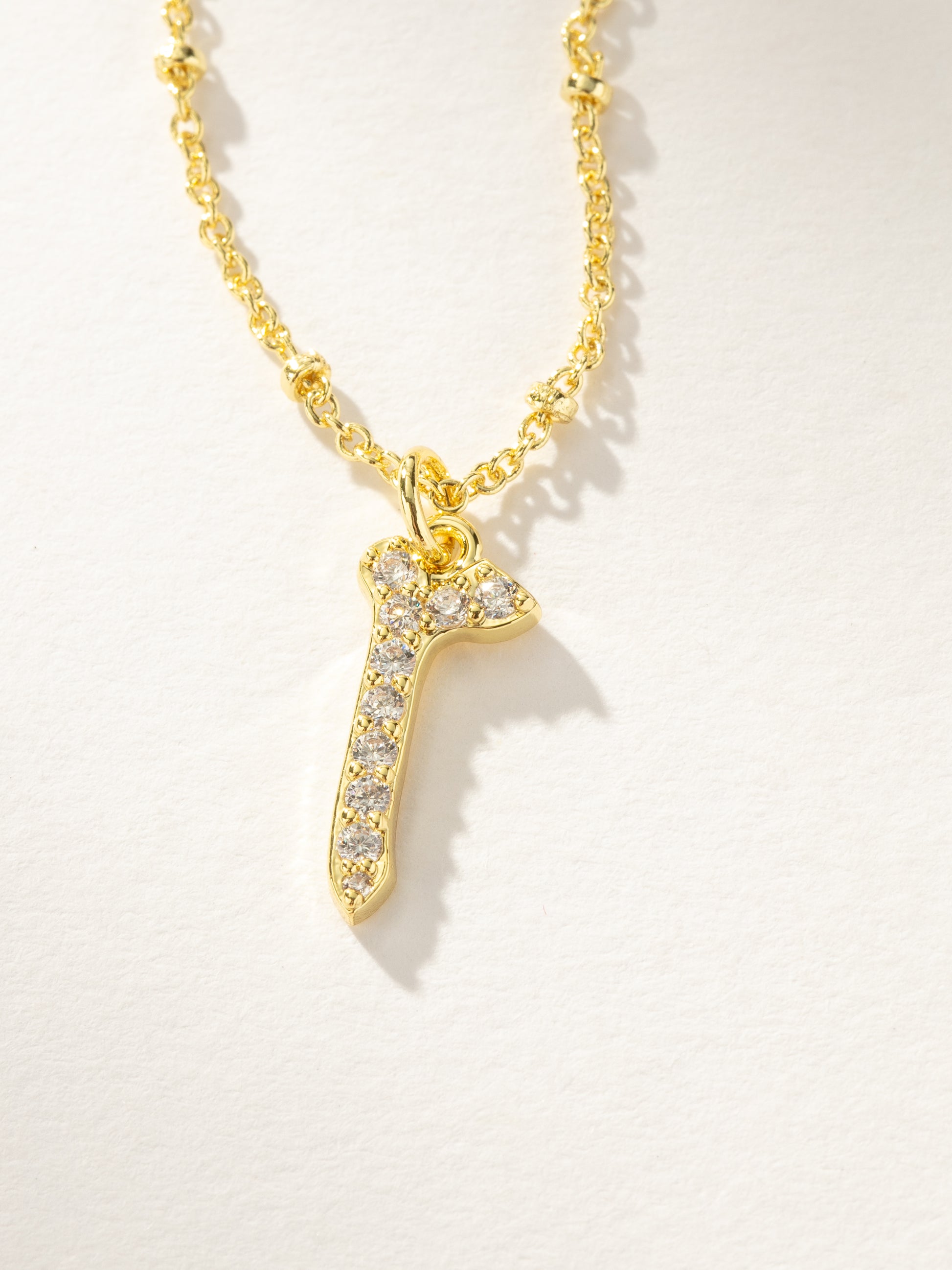 Made to Shine Initial Necklace | Gold R | Product Image | Uncommon James