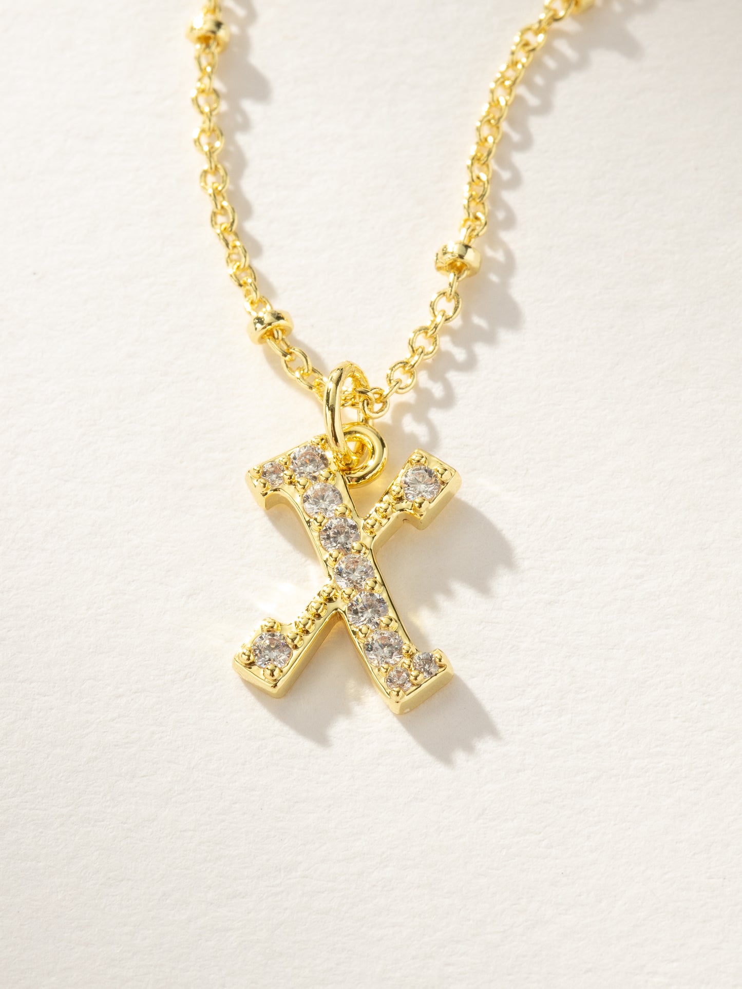 Made to Shine Initial Necklace | Gold X | Product Image | Uncommon James