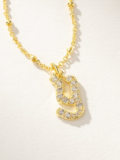 ["Made to Shine Initial Necklace ", " Gold Y ", " Product Image ", " Uncommon James"]