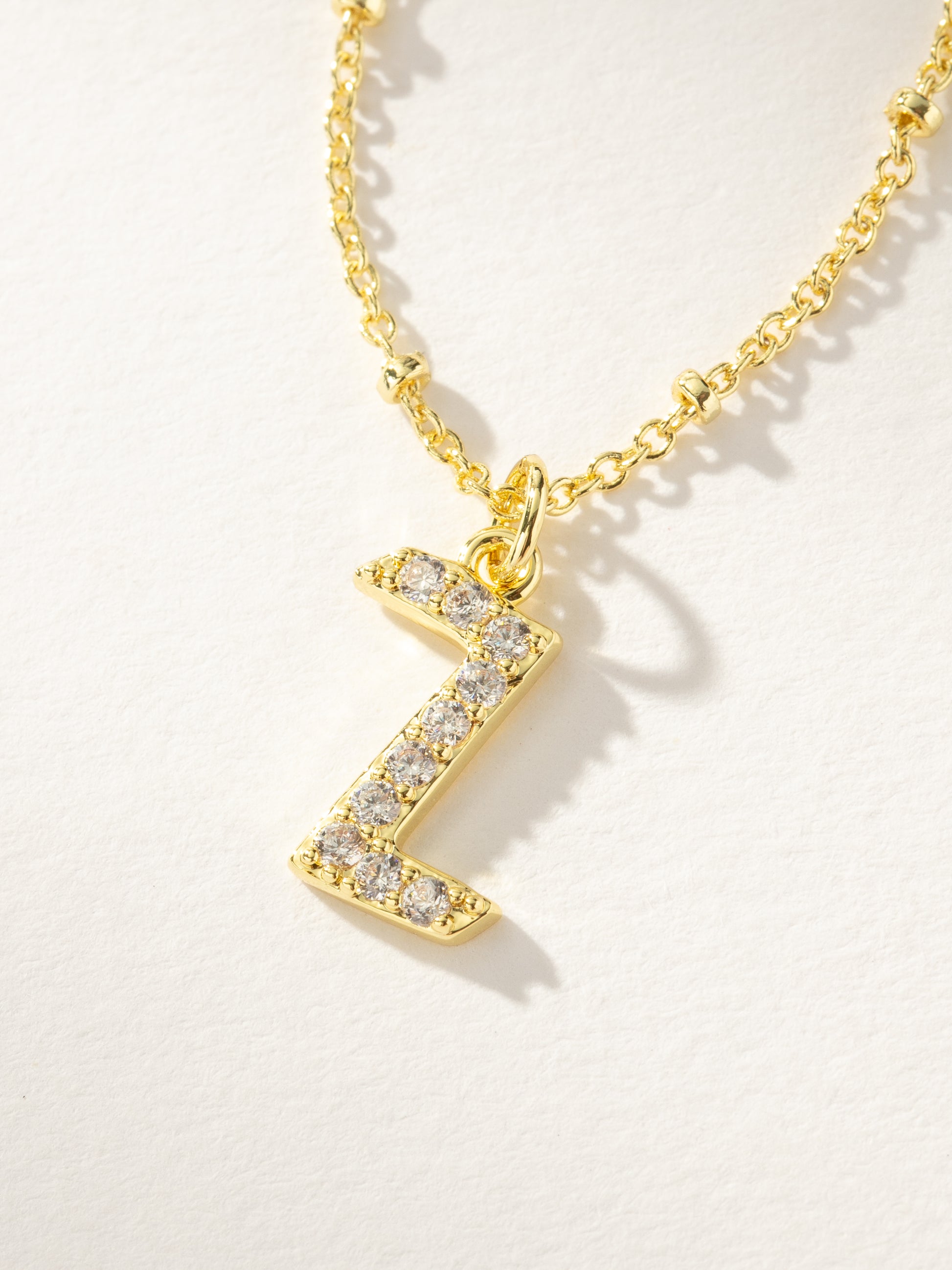 Made to Shine Initial Necklace | Gold Z | Product Image | Uncommon James