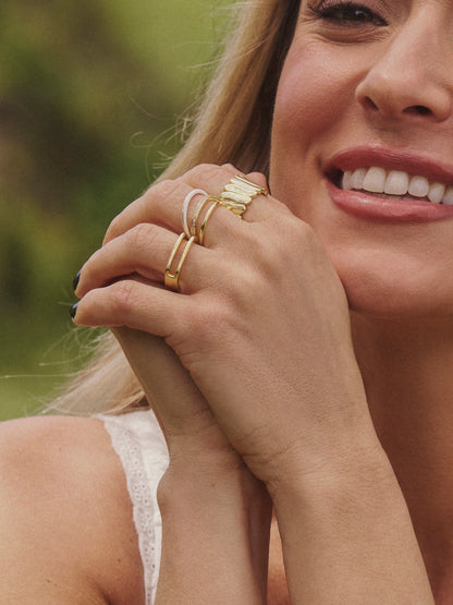 ["Modern Stacked Ring ", " Gold ", " Kristin Image ", " Uncommon James"]