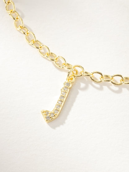 ["Gothic Glow Initial Bracelet ", " Gold J ", " Product Image ", " Uncommon James"]