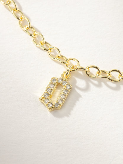 ["Gothic Glow Initial Bracelet ", " Gold O ", " Product Image ", " Uncommon James"]