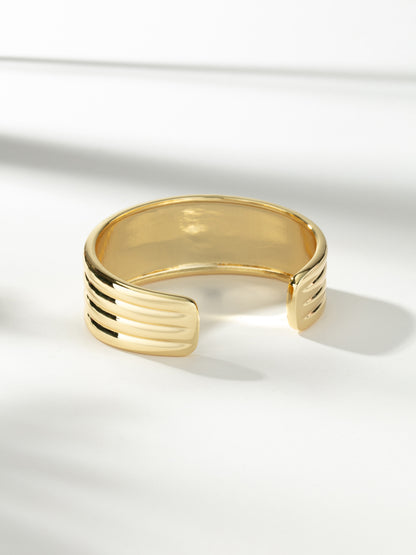 ["Lola Statement Cuff Bracelet ", " Gold ", " Product Image ", " Uncommon James"]