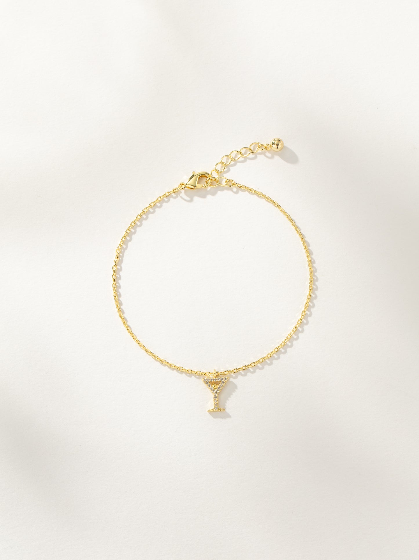 Martini Pendant Bracelet | Gold | Product Image 2 | Uncommon James