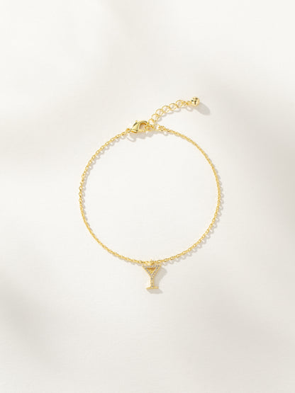 ["Martini Pendant Bracelet ", " Gold ", " Product Image 2 ", " Uncommon James"]