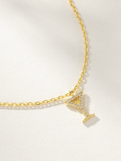 Martini Pendant Bracelet | Gold | Product Image | Uncommon James