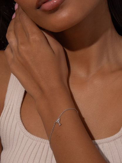 ["Martini Pendant Bracelet ", " Silver ", " Model Image ", " Uncommon James"]