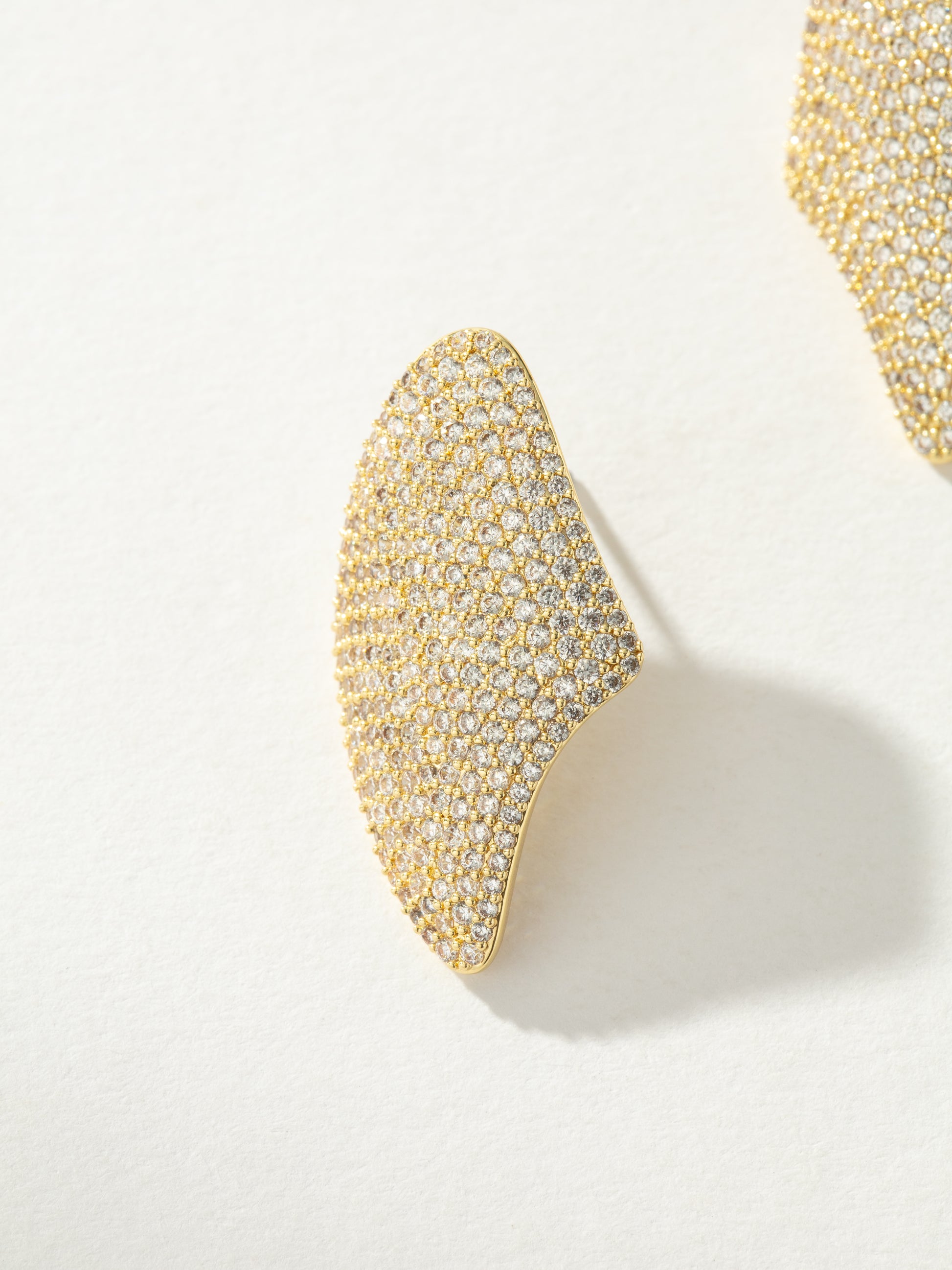 Bombshell Pavé Statement Earrings | Gold | Product Image | Uncommon James