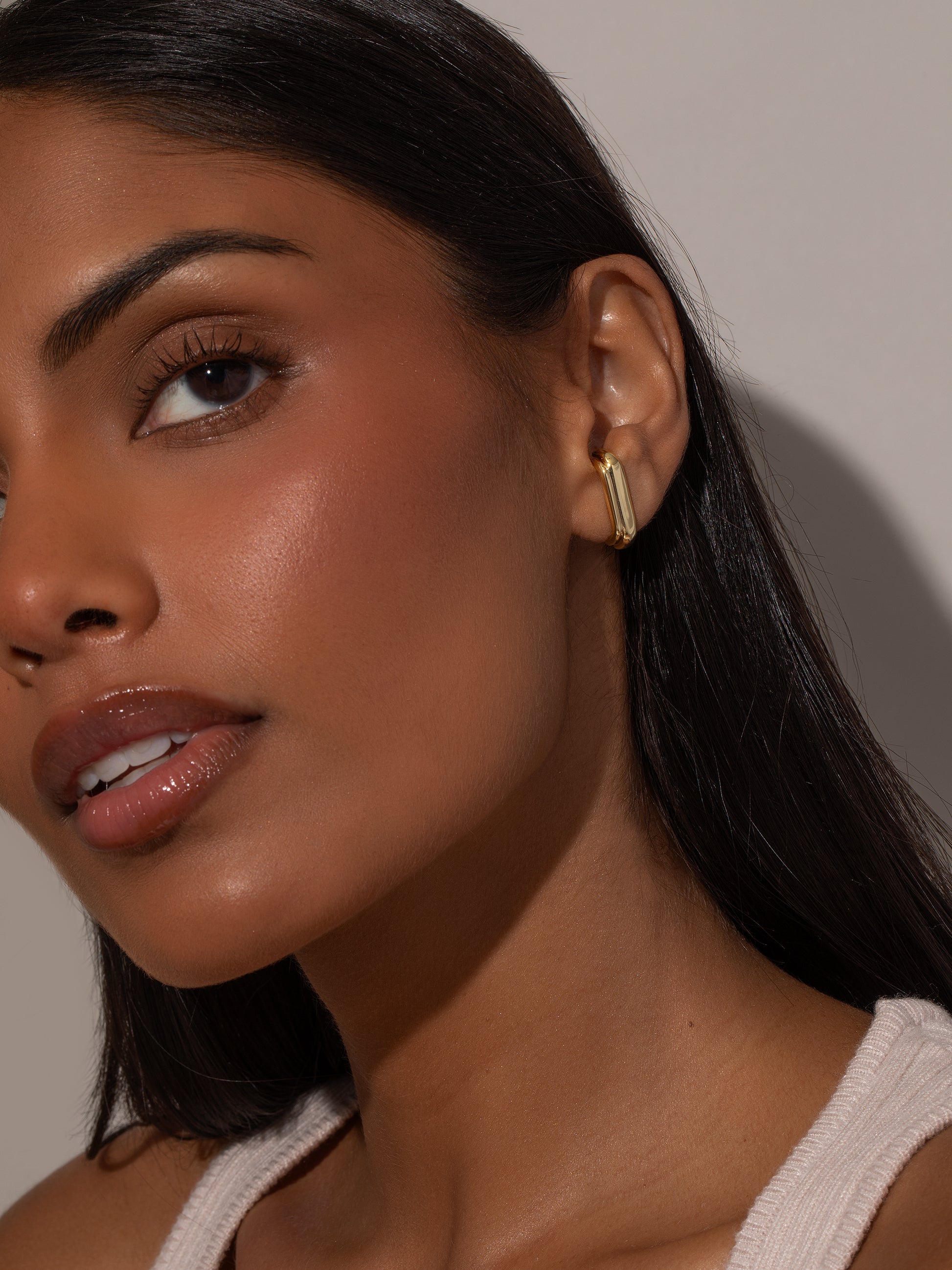 Classics Ear Climber | Gold | Model Image | Uncommon James