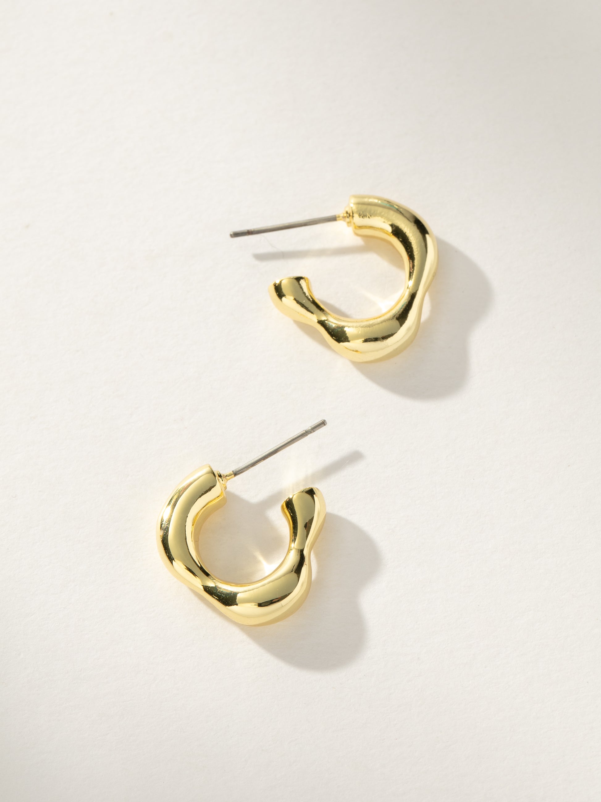 Clueless Hoop Earrings | Gold | Product Image | Uncommon James