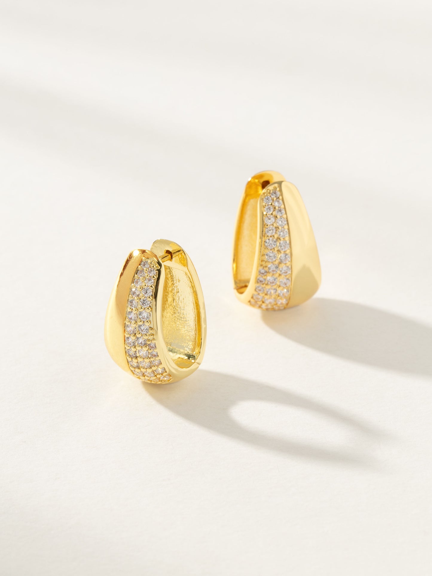 Gemini Statement Hoop Earrings | Gold | Product Image | Uncommon James