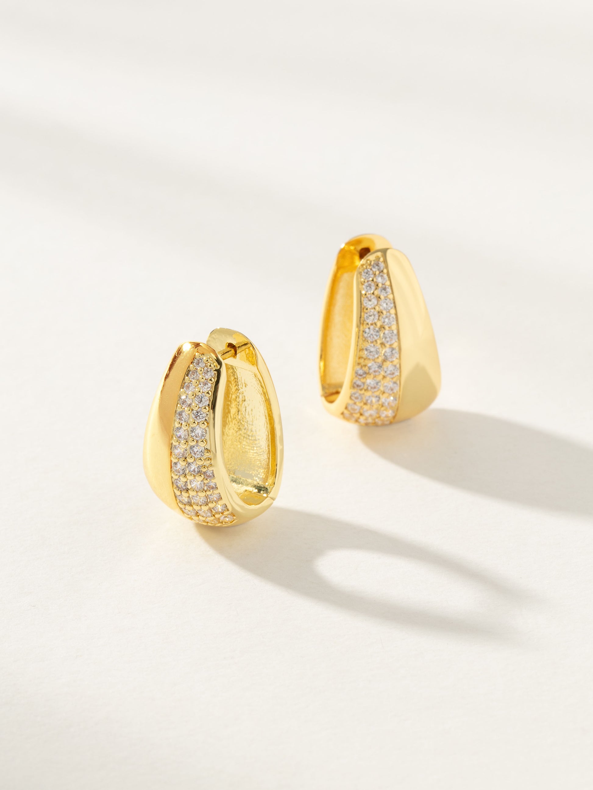 Gemini Statement Hoop Earrings | Gold | Product Image | Uncommon James