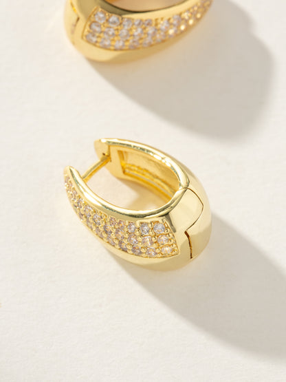 ["Gemini Statement Hoop Earrings ", " Gold ", " Product Image ", " Uncommon James"]