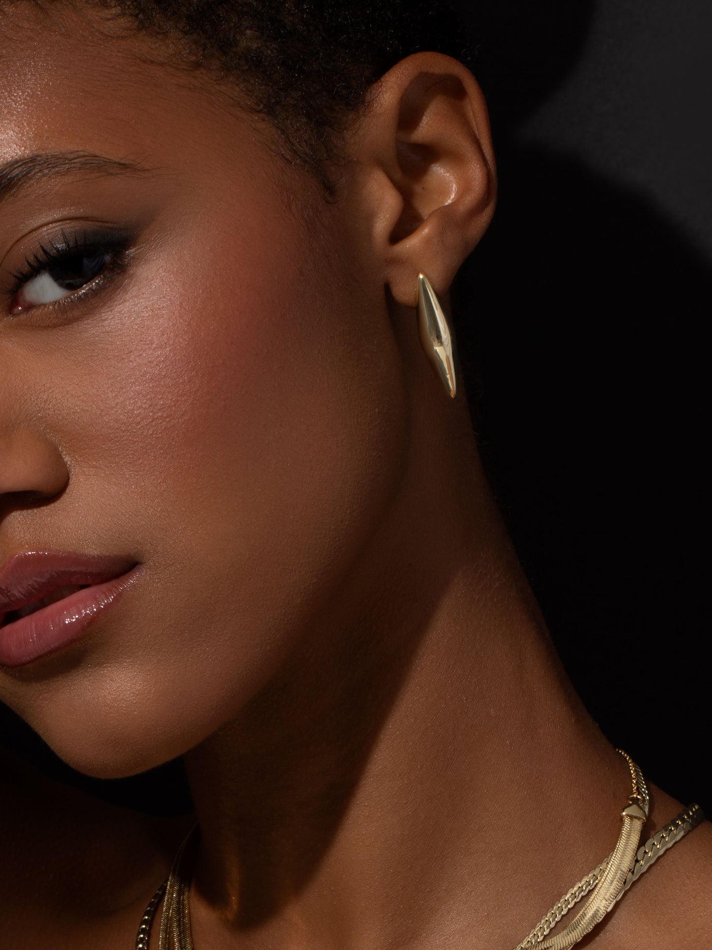 Intuition Statement Earrings | Gold | Campaign Image | Uncommon James