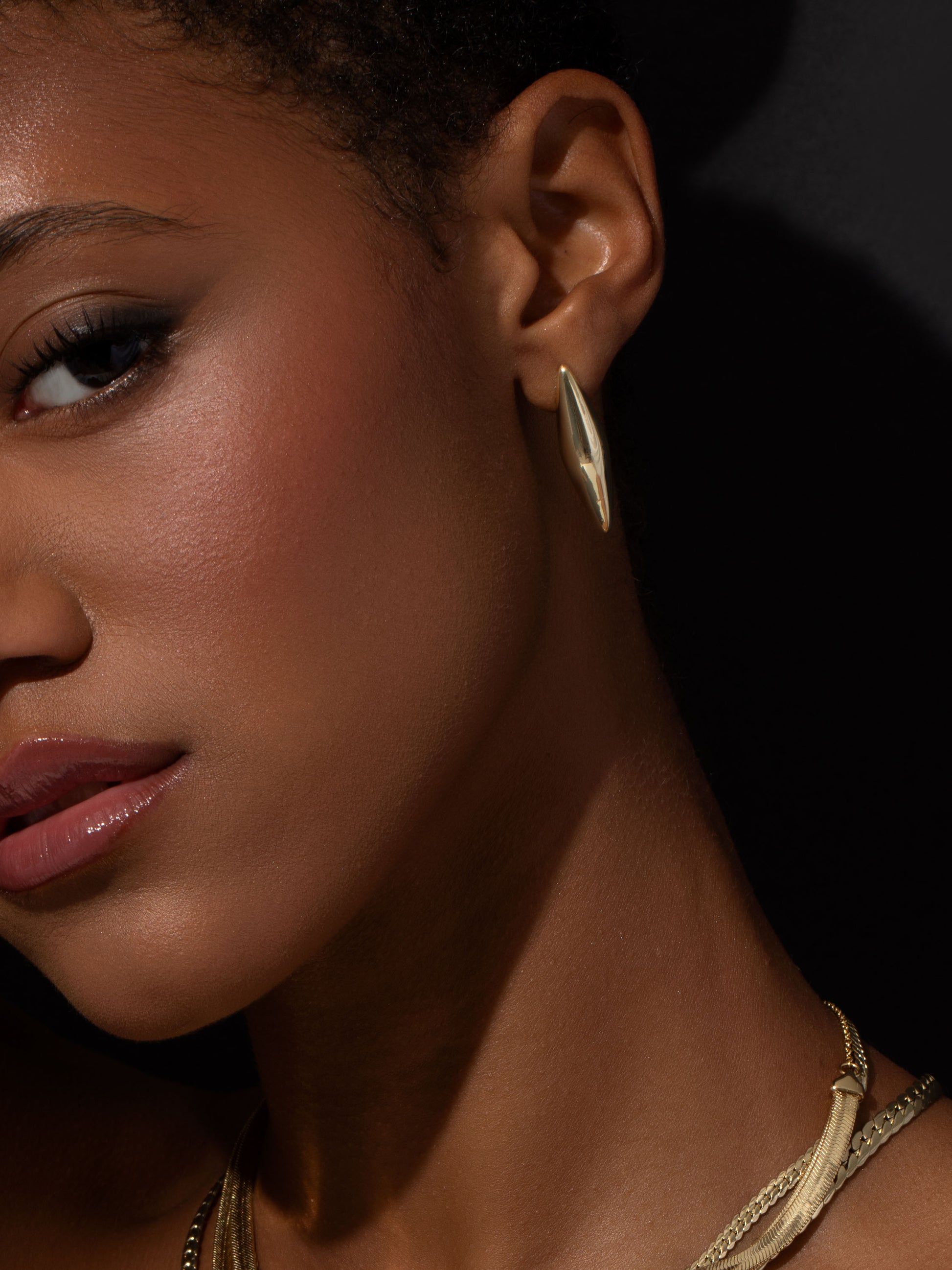 Intuition Statement Earrings | Gold | Campaign Image | Uncommon James