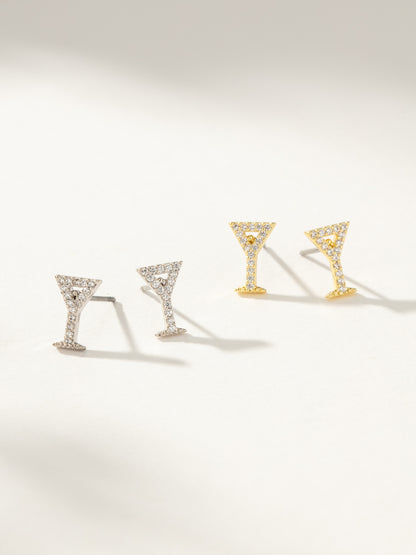 ["Martini Stud Earrings ", " Gold Silver ", " Group Image ", " Uncommon James"]