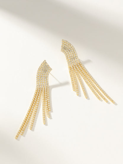 ["Up Late Statement Earrings ", " Gold ", " Product Image ", " Uncommon James"]