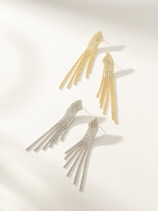 Up Late Statement Earrings | Gold Silver | Group Image | Uncommon James