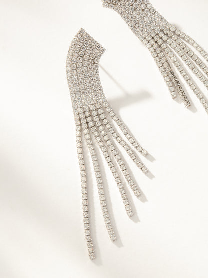 ["Up Late Statement Earrings ", " Silver ", " Product Image ", " Uncommon James"]