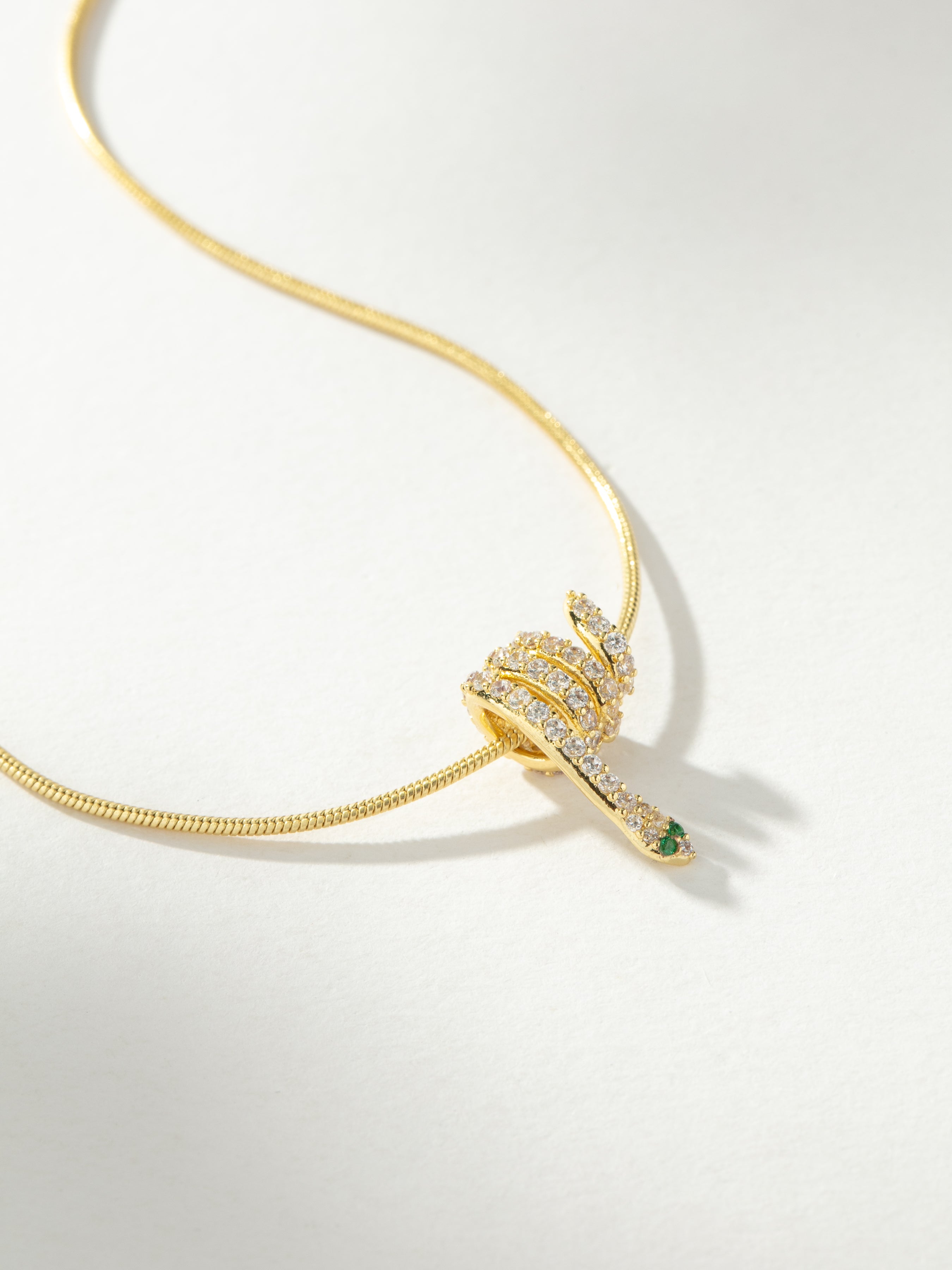 Ellie Vail Rhodes Knotted Snake Chain Necklace main image 1