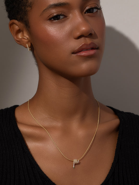 Coil Snake Chain Necklace | Gold | Product Image | Uncommon James