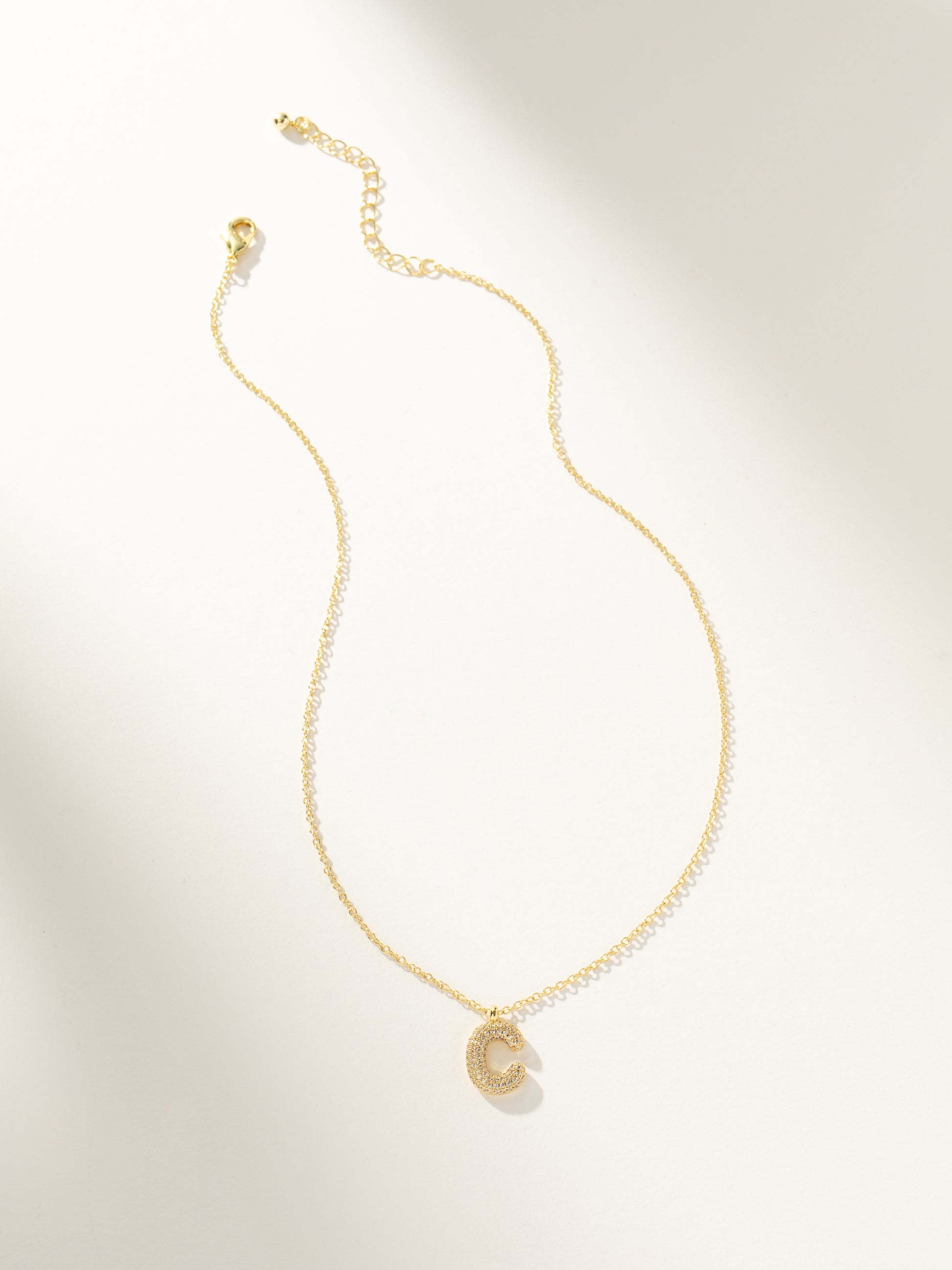 Bubble Letter Necklace 2.0 | Gold | Group Image | Uncommon James