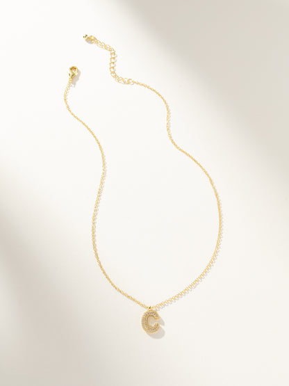 ["Bubble Letter Necklace 2.0 ", " Gold ", " Group Image ", " Uncommon James"]