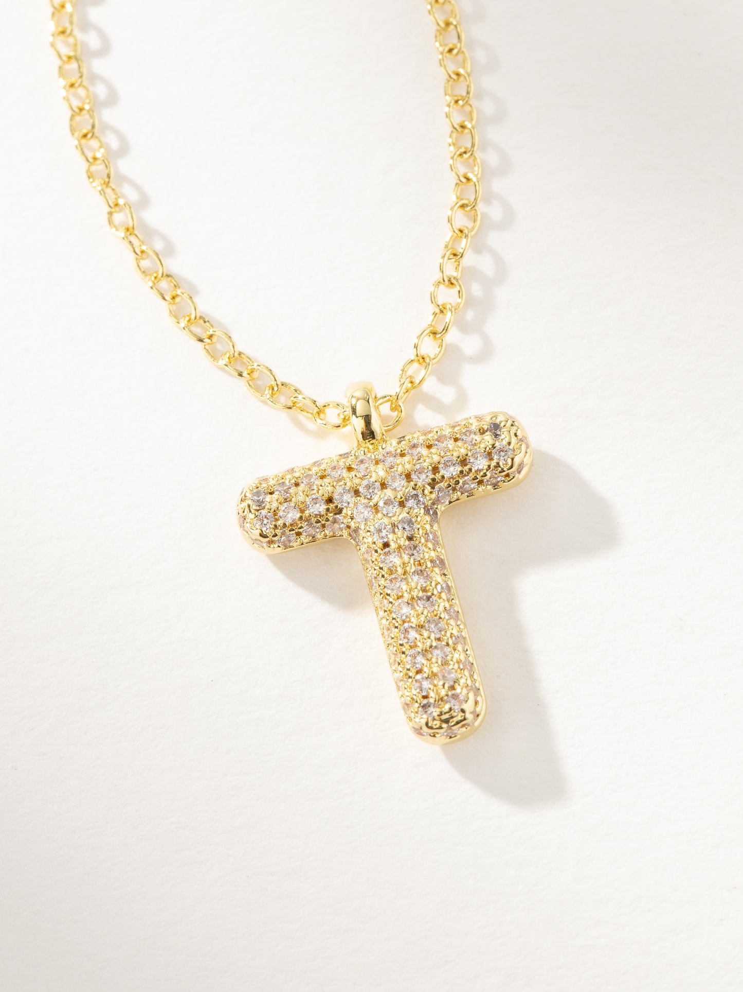 Bubble Letter Necklace 2.0 | Gold T | Product Image | Uncommon James