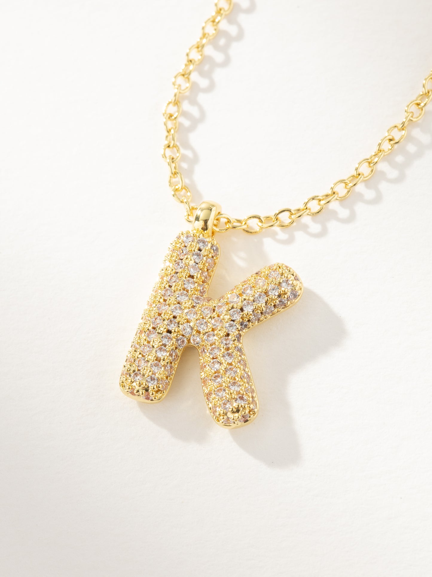 Bubble Letter Necklace 2.0 | Gold K | Product Image | Uncommon James