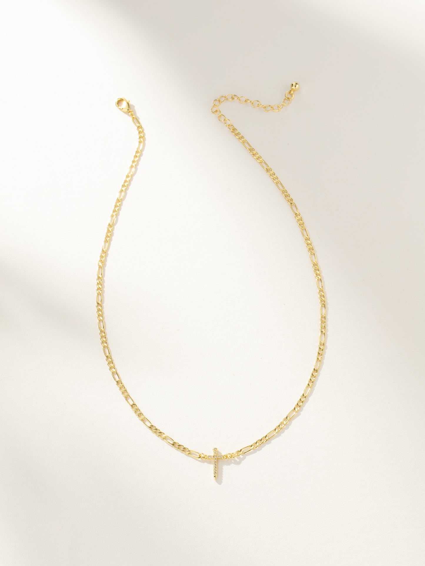 Everyday Cross Necklace | Gold | Product Image | Uncommon James