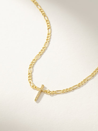 Everyday Cross Necklace | Gold | Product Image | Uncommon James