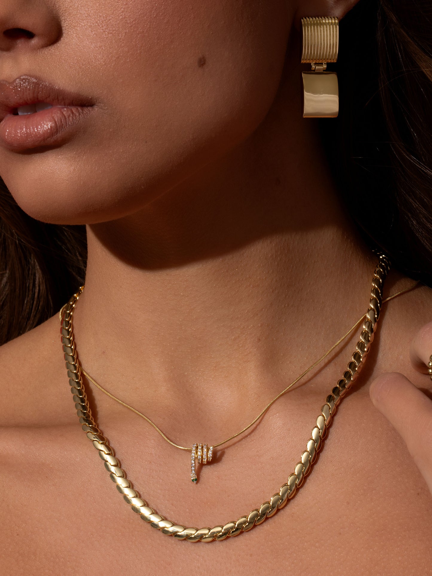 Going Out Chain Necklace | Gold | Campaign Image | Uncommon James