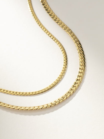 ["Layered Statement Chain Necklace ", " Gold ", " Product Image ", " Uncommon James"]