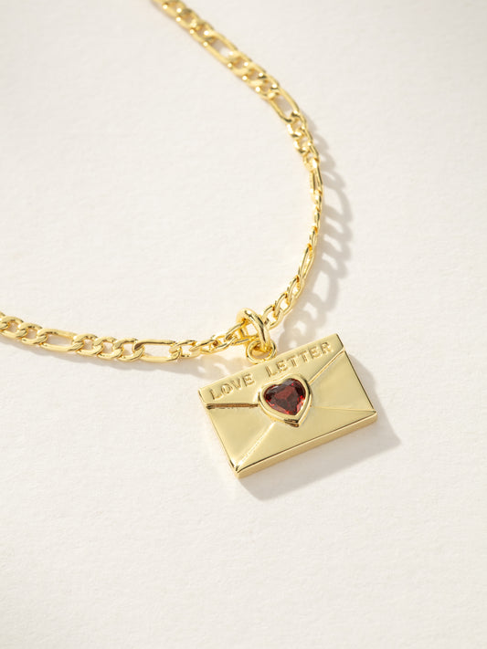 Love Letter Pendant Necklace | Gold | Product Image | Uncommon James