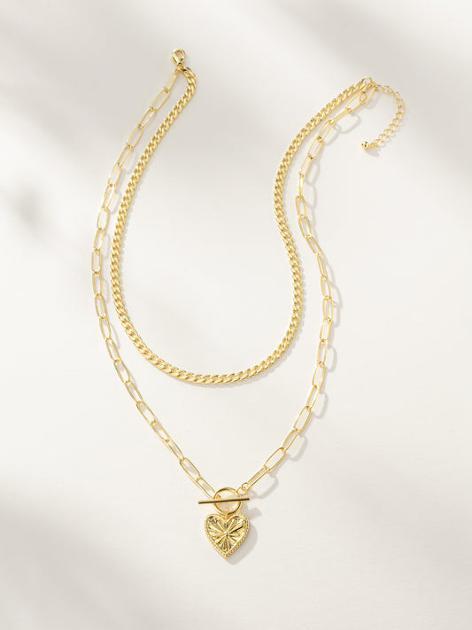 Lovely Layered Chain Necklace | Gold | Product Image | Uncommon James