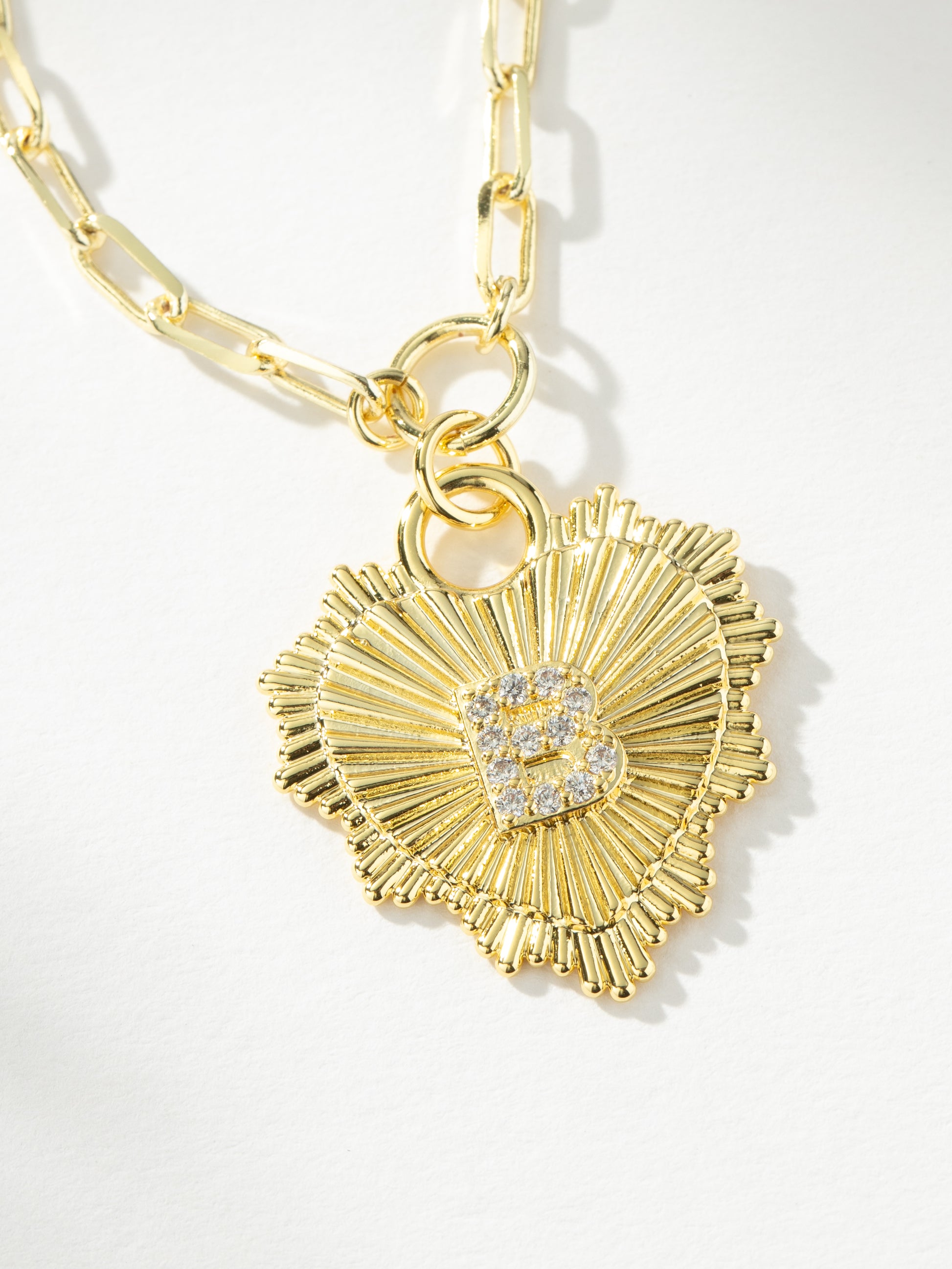 Lover Initial Necklace | Gold B | Product Image | Uncommon James