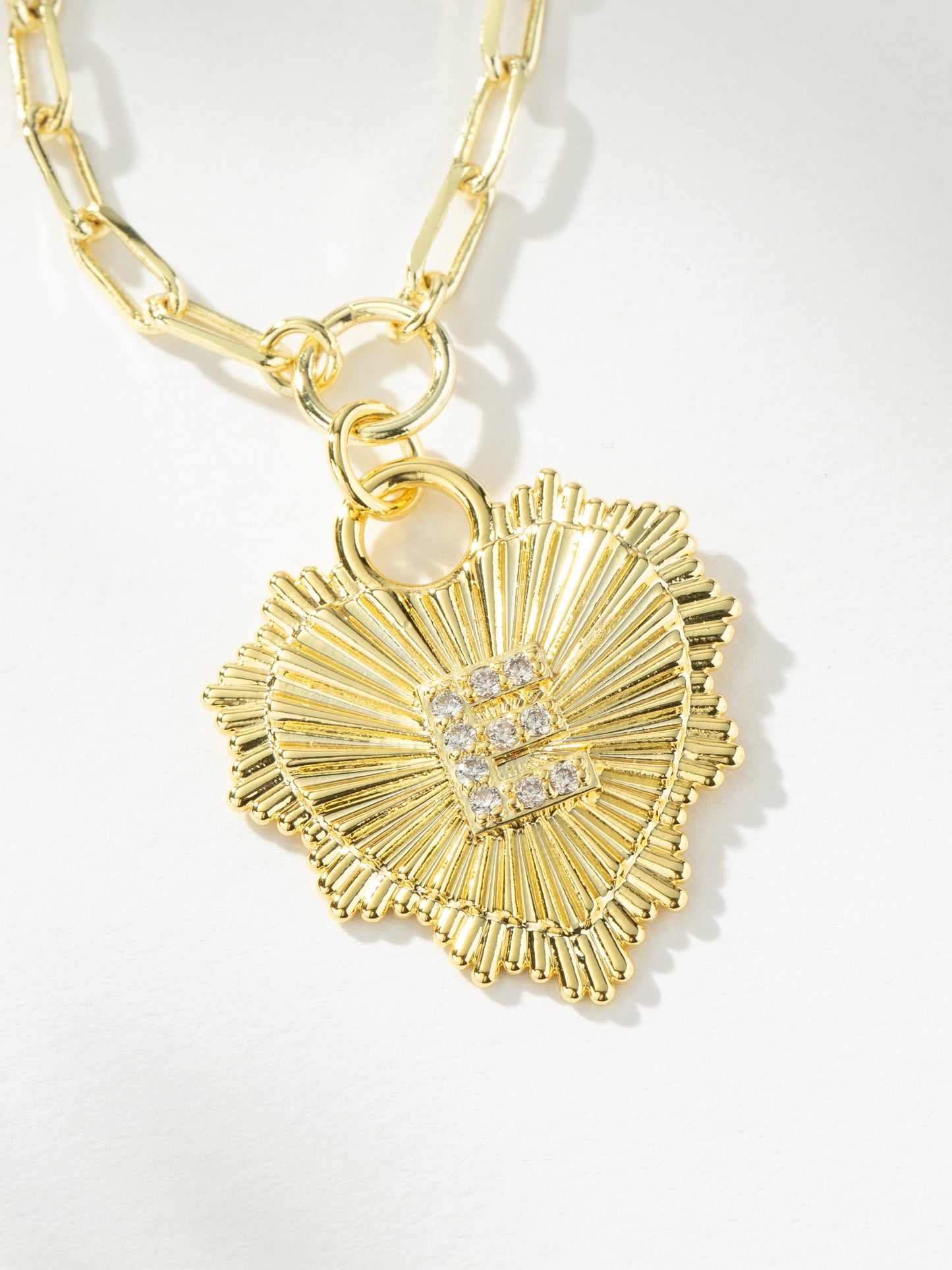 Lover Initial Necklace | Gold E | Product Image | Uncommon James