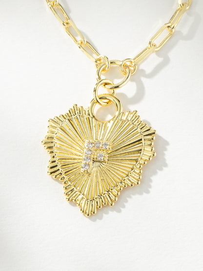 ["Lover Initial Necklace ", " Gold F ", " Product Image ", " Uncommon James"]